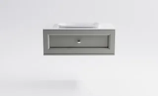 Тумба с раковиной Astra-Form Классик 4631177714122 90 см серый матовый